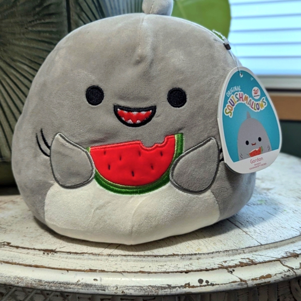 COPY - Gordon the shark with watermelon 8"